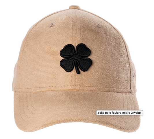 Black Clover Gorra Lady Suede clover negro / beige suede