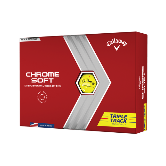 Callaway Chrome Soft Triple Track Amarilla